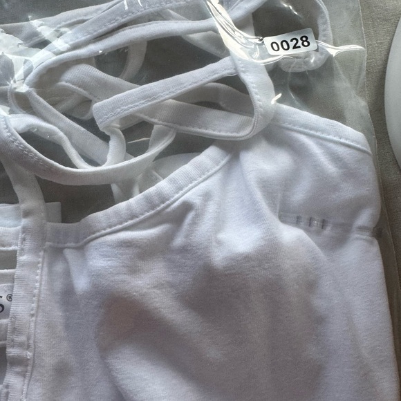 Venus White Strappy Camisole Tank Top Women’s Size L Lined Summer” Casual Sexy” - Picture 5 of 6